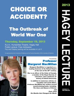 2013 Hagey Lecture Poster