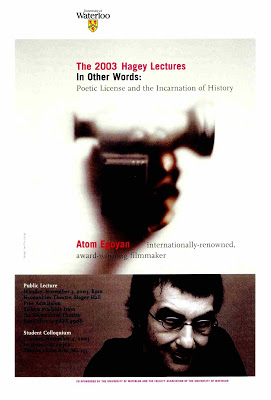 Atom Egoyan Hagey Lecture Poster