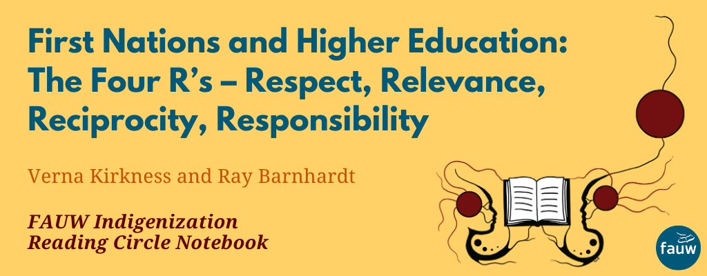 Indigenization Reading Circle Notebook: “The Four R’s – Respect ...